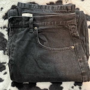 Black top shop baggy jeans